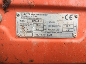 Löffelverbindungsstück Löffelstiel Schaufel RH41866700 Buchsen Kubota U27-4 HI