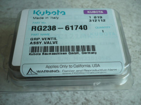 GRP Ventil Pilotventil assy valve RG238-61740 RG23861740 Kubota KX71-2 Alpha