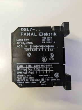 Schaltschütz Luftschütz Leistungsschütz Contactor Nußbaum TTS 2.35 SEL 2.25 / Unilift 3200