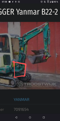 Bolzensatz Montagearm Yanmar B22-2 Minibagger ADA00501