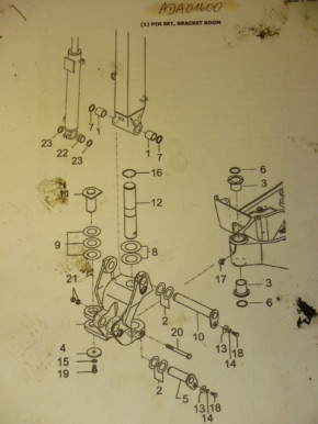 Bolzen Buchsen Dichtung Set Yanmar SV15 SV15-2 SV16 SV17 SV17EX Minibagger ADA01600