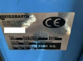 Hauptwendeschalter Wendeschalter Steuerschalter für Beissbarth Romeico R 224 bis R 237 Hebebühne