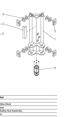 Sliding block sliding rail sliding block sliding piece sliding element slider Maha ECON 2