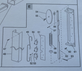 Rolle Hofmann MTF 3000 Seilscheibe Umlenkrolle Seilrolle für Steuerseil pulley