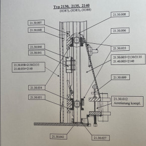 Tragarmverriegelung Zippo 2130 2135 2140 2160 Consul H387 H383 H388 H389 Modelle Schwenkarmarretierung Arm Lock 21.30.012