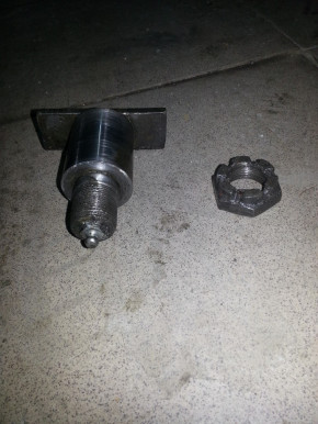Stützrolle mit Buchse für Romeico Atlantic Hebebühne 140mm