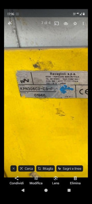 Sicherheitsmutter für Ravaglioli RAV Hebebühne KPN/KPX Ausführungen KP124N6, 60mm Lang, TR Ø40x5 Rechtsgewinde, 1 oder 2 Motoren