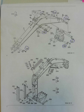 Bolzen Steckbolzen Sicherungsbolzen Part No. RD5516654 Kubota KX057-4