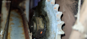 1/2 inch chain sprocket wheel, drive wheel for Romeico H224 / FOG 449 lift (Sprocket with key)