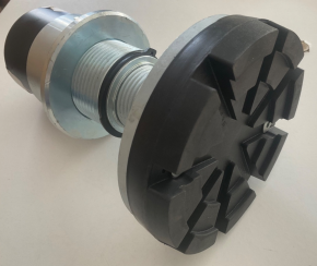 Teleskop Aufnahmeteller Gummiauflage Vollgummiteller Nußbaum Typ UNILIFT 2.35 TTK - TTKAS - TTS