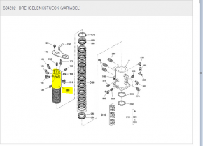Dichtsatz seal kit Drehgelenkstück Drehdurchführung ROTARY JOINT Kubota KX41-2 VC &  KX41-2 SV