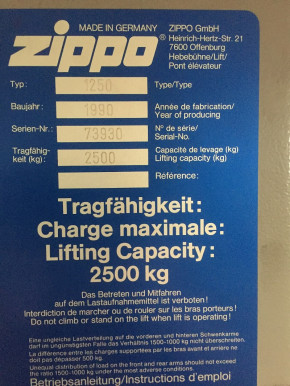 Abdeckband Gummistreifen Spindelabdeckung Säulenabdeckung Zippo 1250 1590 1526