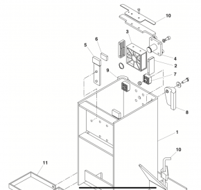 Alu central holder slide guide lifting slide guide Ravaglioli RAV KPN KP126