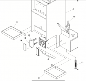 Alu Zentralhalter Schlittenführung Hubschlitten-Führung Romeico Beissbarth R 224, R 225, R 230, R 231, R 235, R 236
