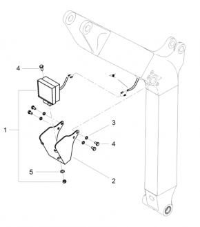 Arbeitsscheinwerfer Arbeitslicht Lampe Yanmar SV16 Minibagger 172AYA-17980