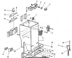 lubrication felt holder for RAV Ravaglioli lift type KP KPN KPX versions (RAV No. 047019070)