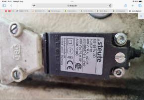 Steute Stößel Grenztaster Endschalter 2Ö limit switch MWH Consul H 338 HY 4.40L H-Modelle