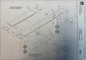 Bolzen für Seilrolle 4 Säulen Bühne Ravaglioli RAV 4350 3,5t 4400 4651L 4652L 4802 4650 4401DC 4351 4350DC 4300 4800