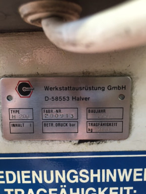 Hauptwendeschalter Nockenschalter Steuerschalter für MWH Consul Hebebühne Typ H 200 H153 H264 Corgi 3512 (mit Seilzug und Bodenbefestigung)