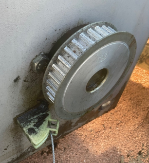 Umlenksegment Def. Element für Steuerseil Zippo Hebebühne Typ u.a. 1501 (für G Seite unten am Kettenkasten)