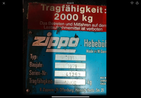 lift pad, rubber pad for Zippo lift (152mm x 17mm with steel insert) 1211 1001 1111/ ZO 2/3