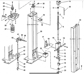 Schmierfilzhalter für Beissbarth Romeico R 224 bis R 236 Hebebühne (für Ölwanne Öltank)