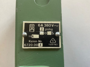 EAW Endschalter Schaltkontakt Kontaktsystem Grenztaster switch 6720.004 VEB DDR