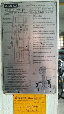 lift pad, rubber pad, rubber plate for Romeico lift type Atlantic / Nordmeer / Sahara (150x80x28mm)