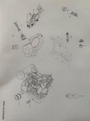Service Filter Wartungsatz Ölfilter Kraftstofffilter Yanmar SV15VT SV17VT SV19V