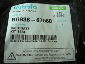 Dichtsatz Dichtung seal kit Auslegerzylinder Kubota KX161-3 Alpha RG93867560