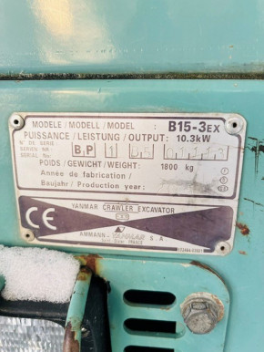 pin set bracket boom Yanmar B15-3 mini excavator YAN ADA