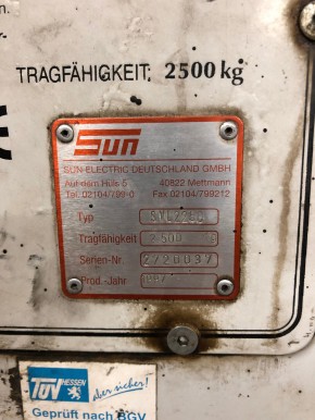 SUN SVL 2250 Lift control cable Bauten cable Bowden cable Shift cable safety cable