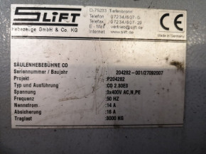 flange bearing for upper spindle bearing for Slift lift type Typ CO 2.30 E3 / CO 2.35 E3 / CO 2.40 / CO 2.50 (1x radial insert ball bearing + bearing flange or four-point contact ball bearings)