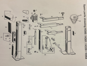 Keilriemenscheibe groß Riemenscheibe Riemenrad MWH Consul Bühne H300 H301 H339 H354 H327 H342 H200 H355
