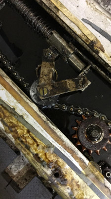 chain sprocket wheel for Zippo lift Type 1211 1111 (with inner ring and plastic socket)
